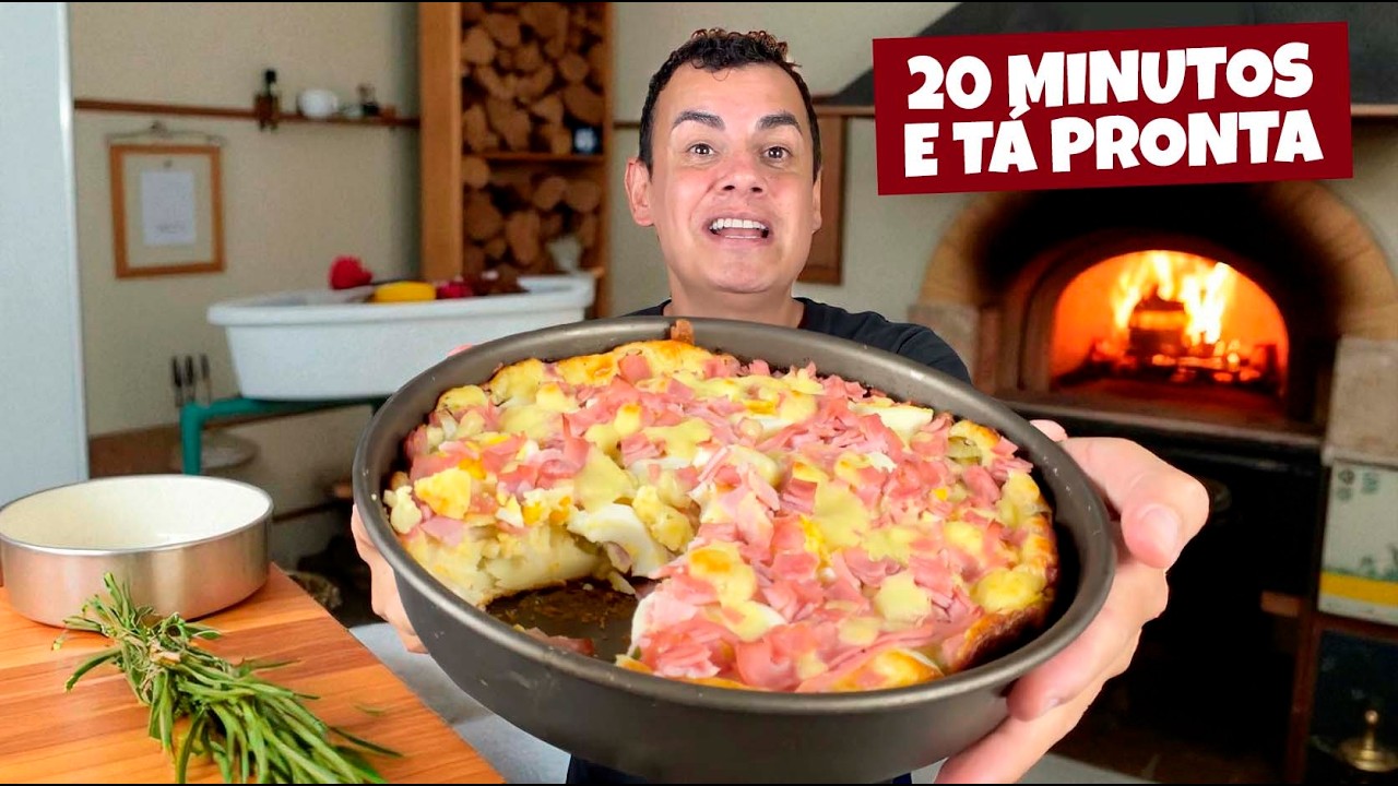 TORTA PORTUGUESA PRONTA EM 20 MINUTOS! R&Aacute;PIDA, F&Aacute;CIL E DELICIOSA 😱🥧