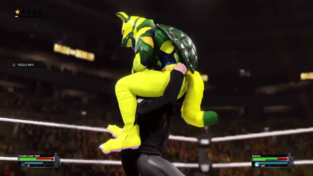 WWE 2K25: Крисзилла Кибер-Волк против Дракулы
