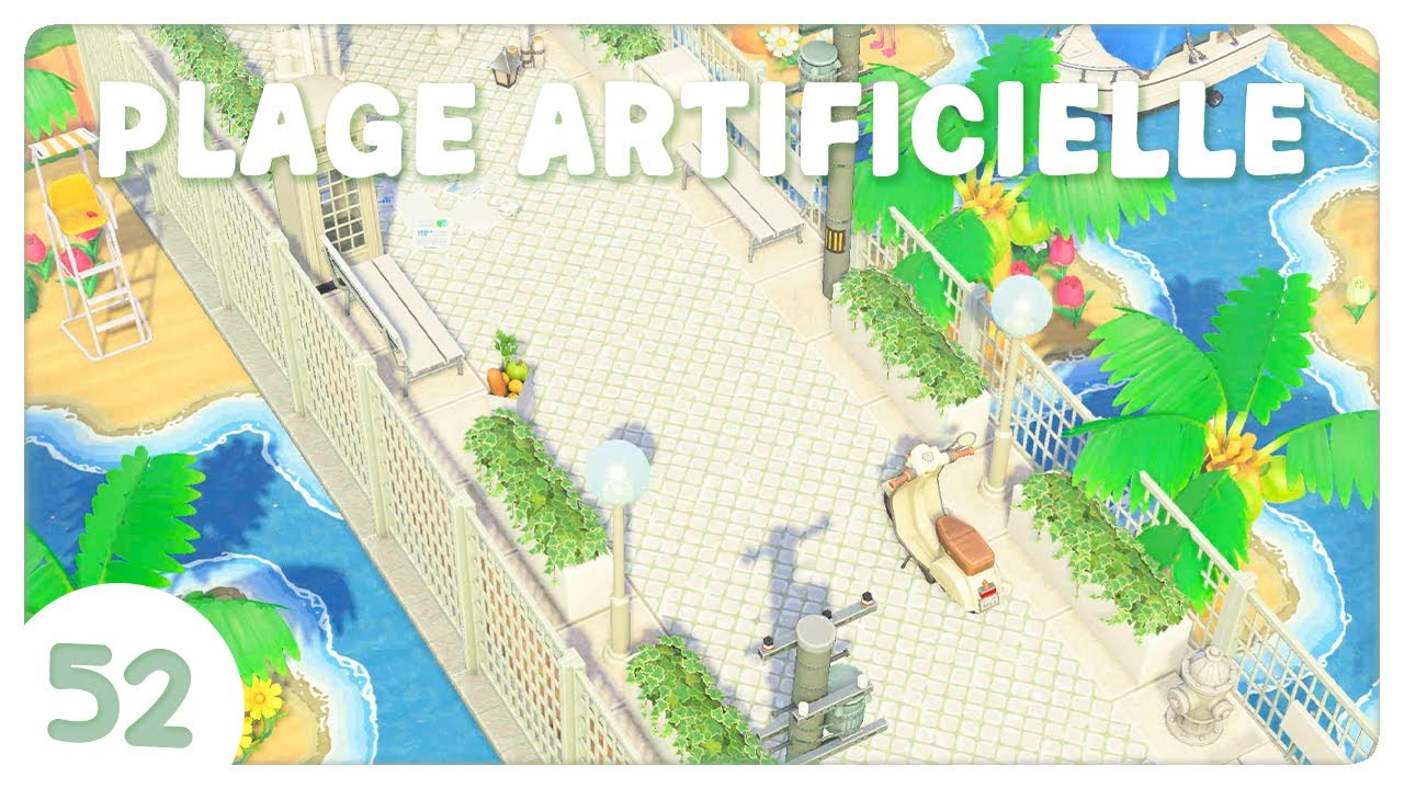 💧 J'ai créé un PONT et une PLAGE artificielle ! #52 | Animal Crossing New Horizons