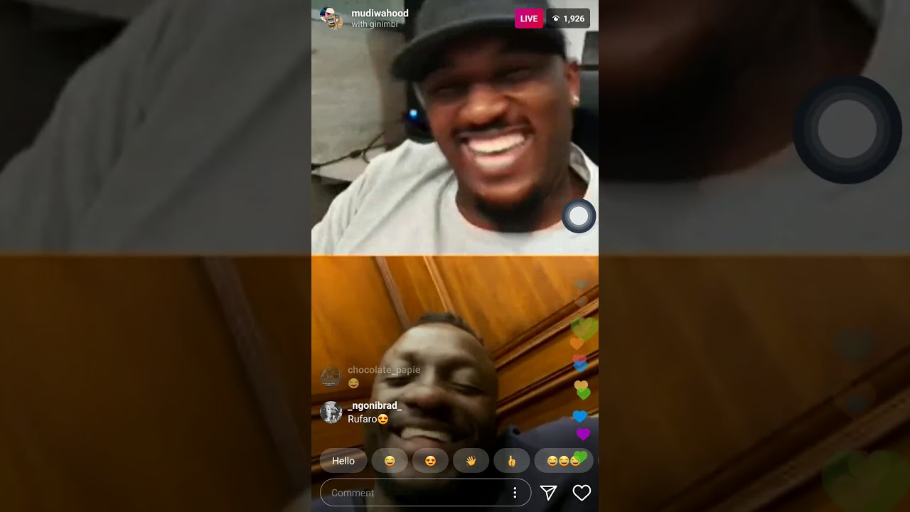 GINIMBI & MUDIWA INSTAGRAM LIVE(APRIL 03)