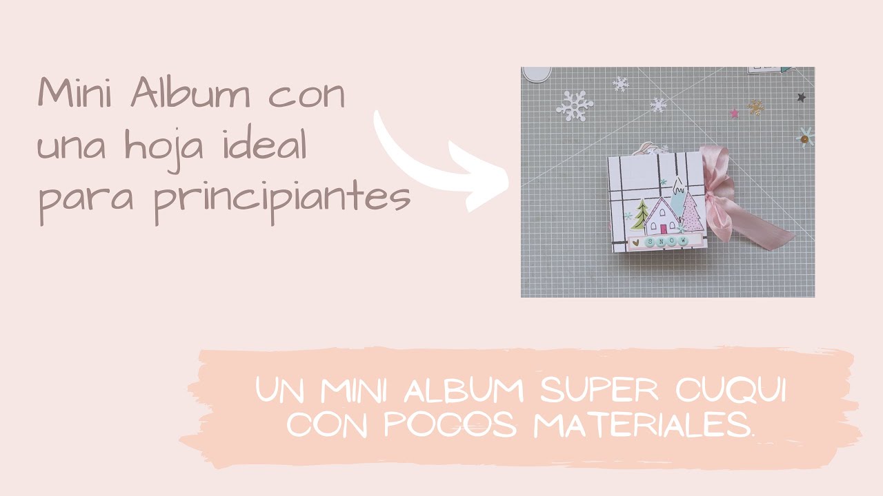 🎀 Mini Album con una sola hoja - Fácil y rápido. ✨