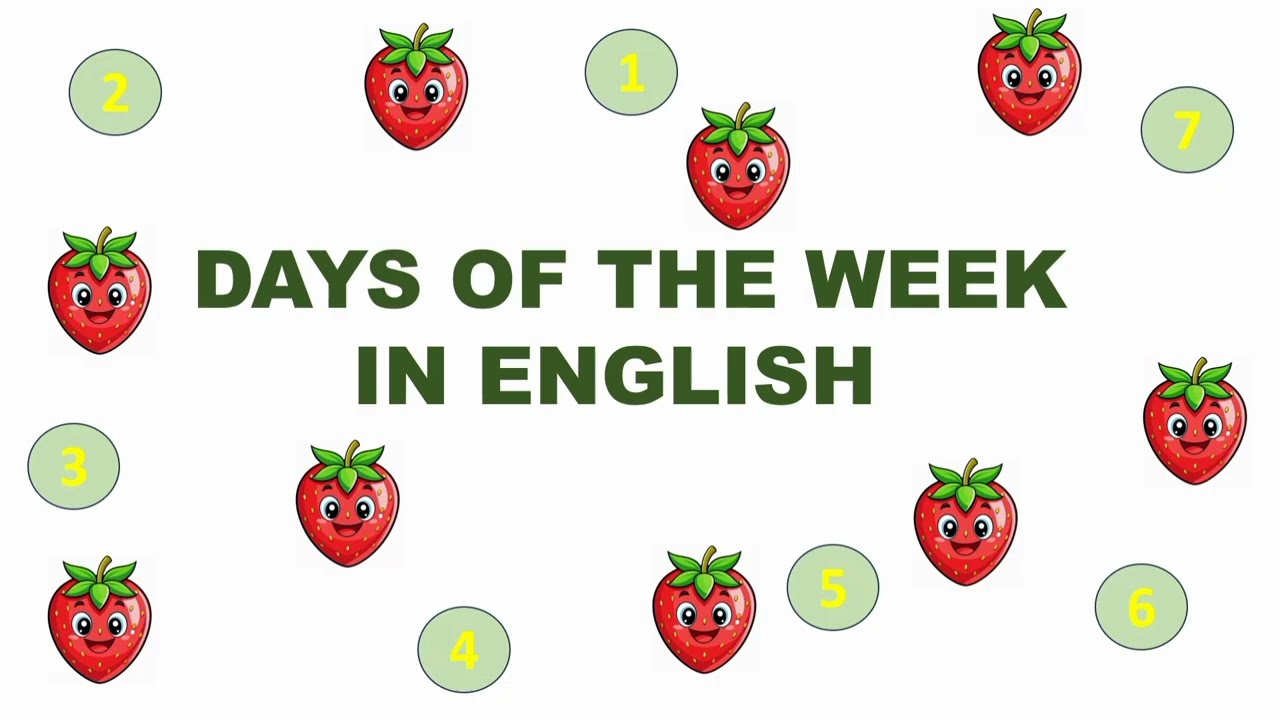 DAYS OF THE WEEK IN ENGLISH 