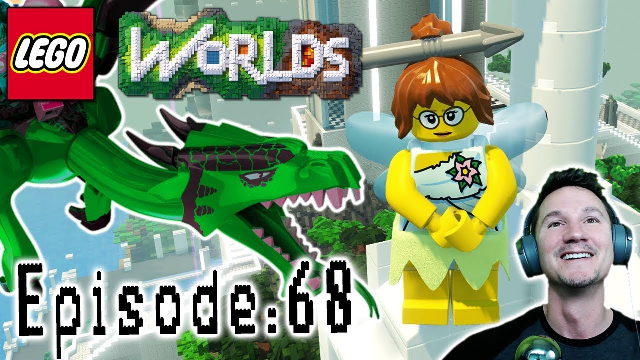 Let's Play Lego Worlds: Episode 68: Unlocking a Green Dragon and Moving in More Friends!