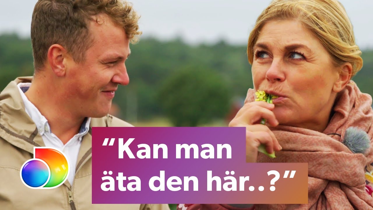 Yes Chef! | Pernilla tar sig gärna en munsbit när hon visas runt i grönsakslandet