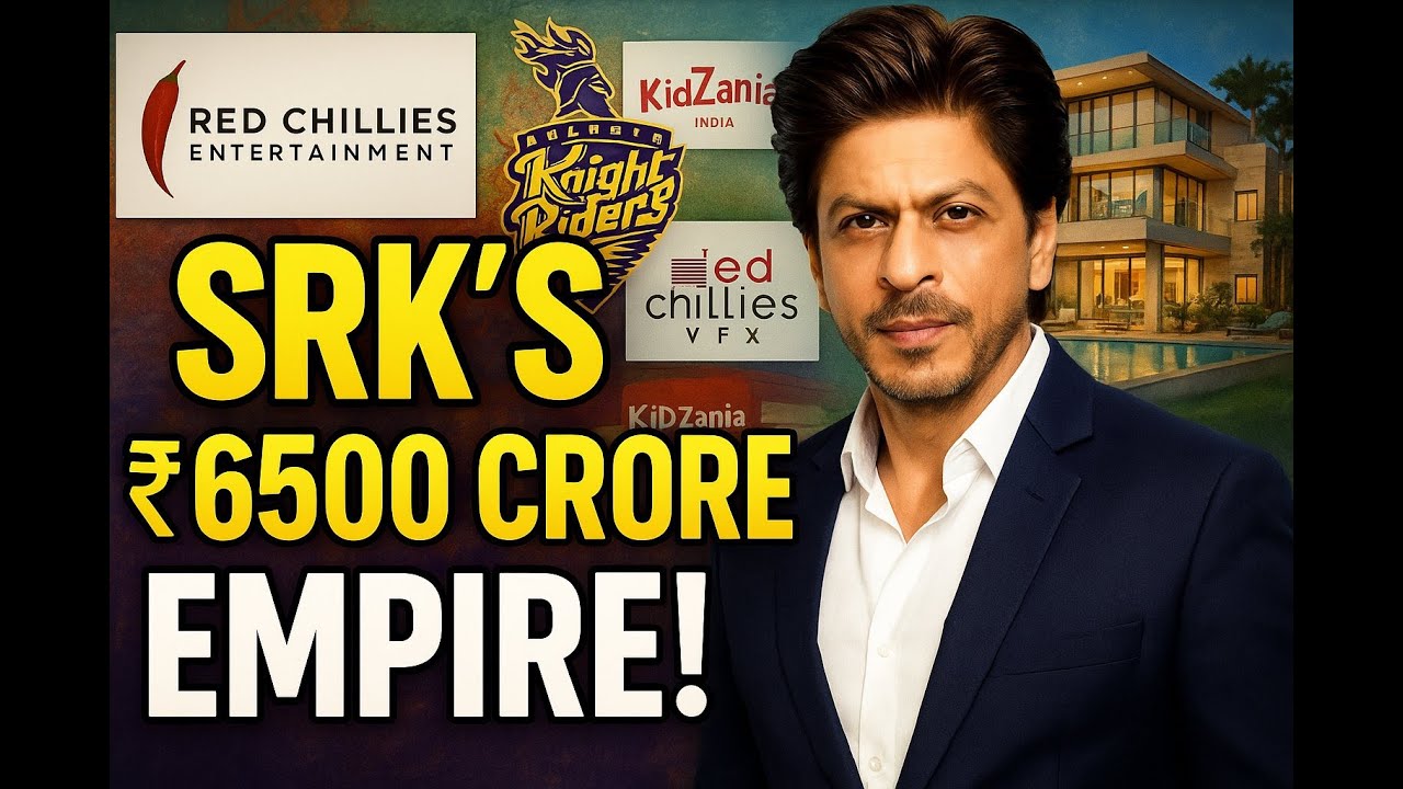 Shah Rukh Khan&rsquo;s ₹6500 Crore Business Empire I Red Chillies to KKR #shahrukhkhanbusiness #shahrukh