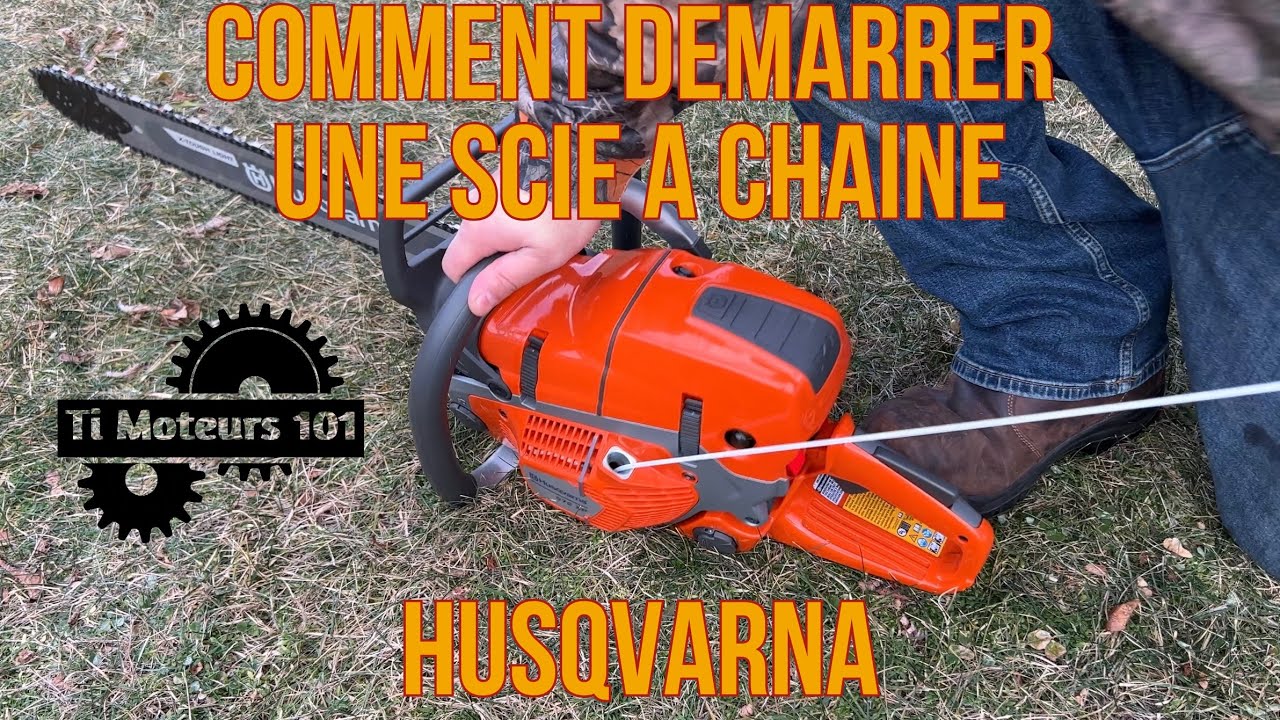 Comment démarrer une scie à chaîne Husqvarna