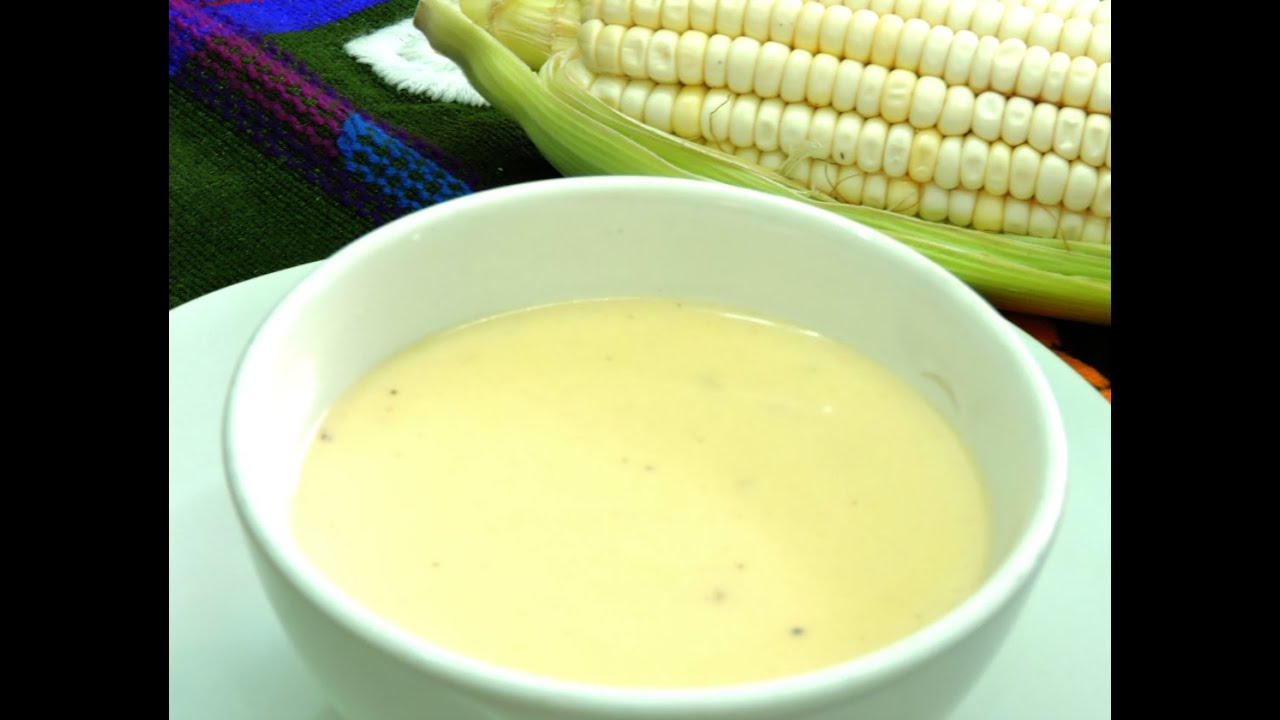 Crema de elote (maiz tierno).- RecetasdeLuzMa.