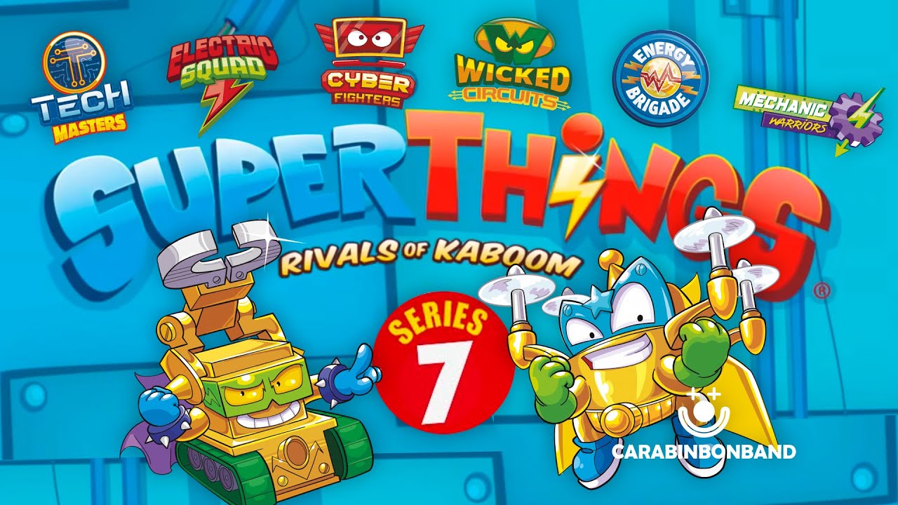 #SUPERTHINGS SERIE 7 POWER MACHINES - TODOS LOS EQUIPOS DE H&Eacute;ROES Y VILLANOS - By CARA BIN BON BAND