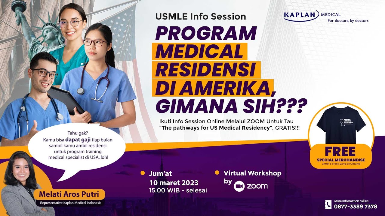 Online Info Session USMLE: PROGRAM MEDICAL RESIDENSI DI AMERIKA, GIMANA SIH?