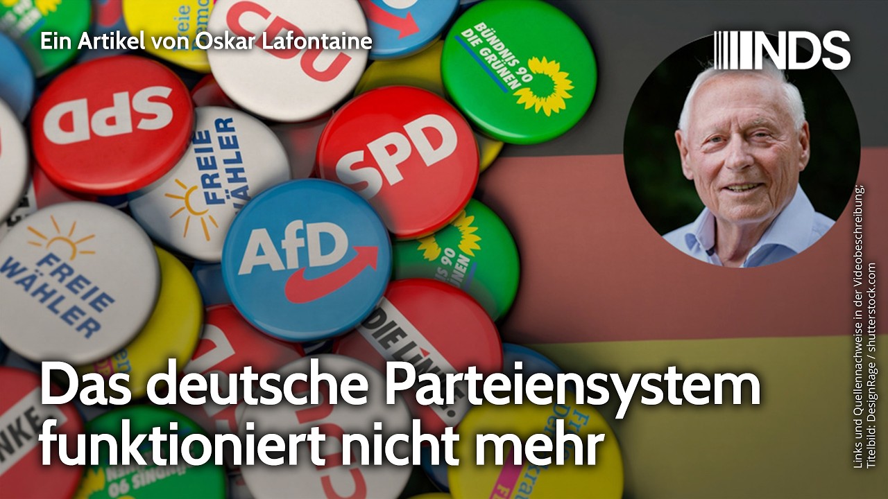 Das deutsche Parteiensystem funktioniert nicht mehr | Oskar Lafontaine | NDS-Podcast