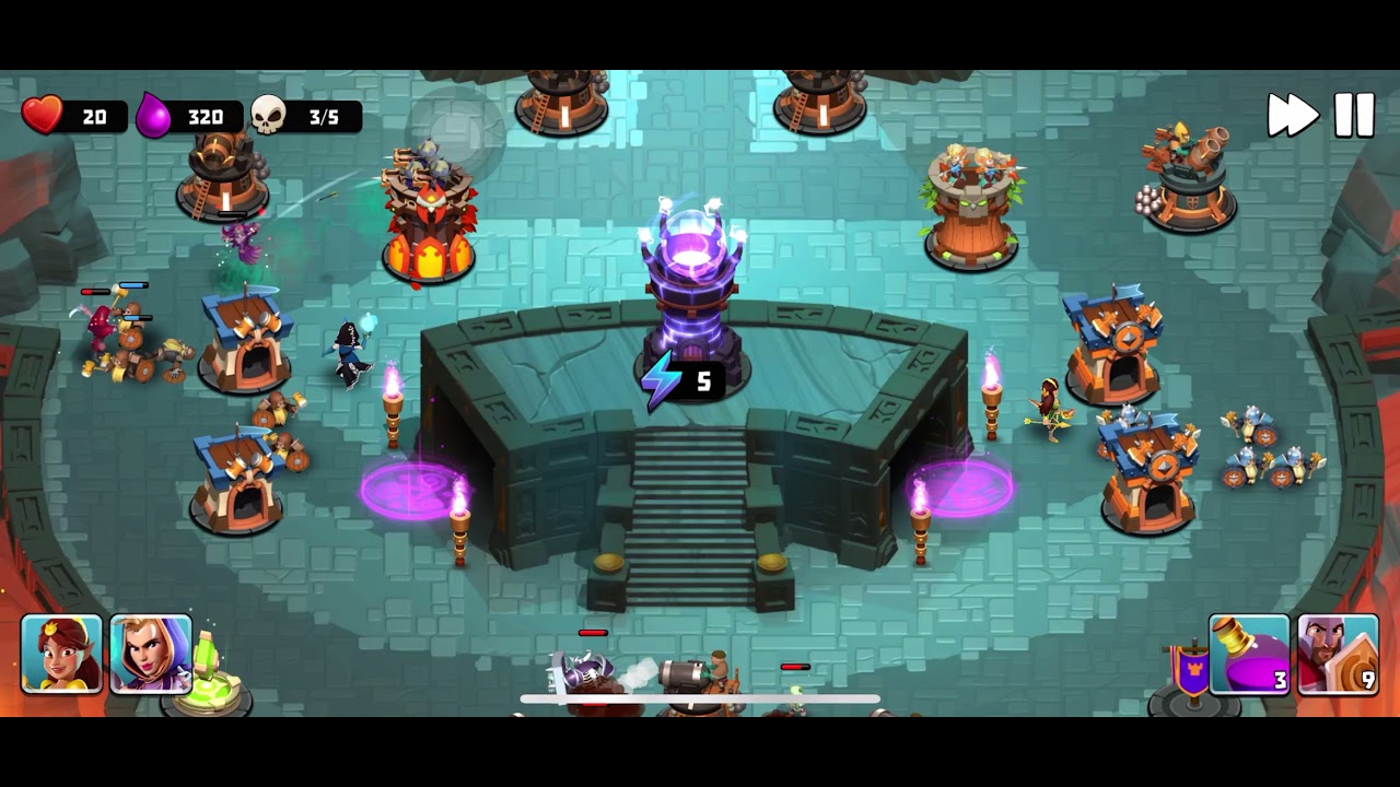 Castle Creeps TD: Chapter 14 - Level 54 ( 3 Stars Without Sentinel )