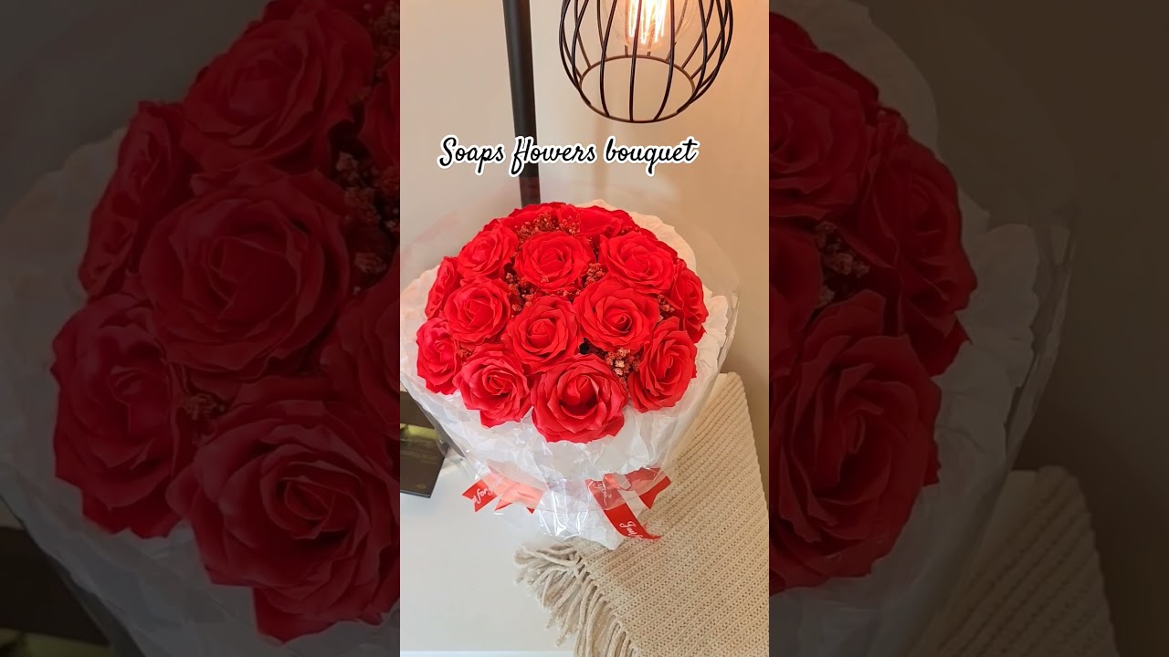 Soap flowers bouquet 