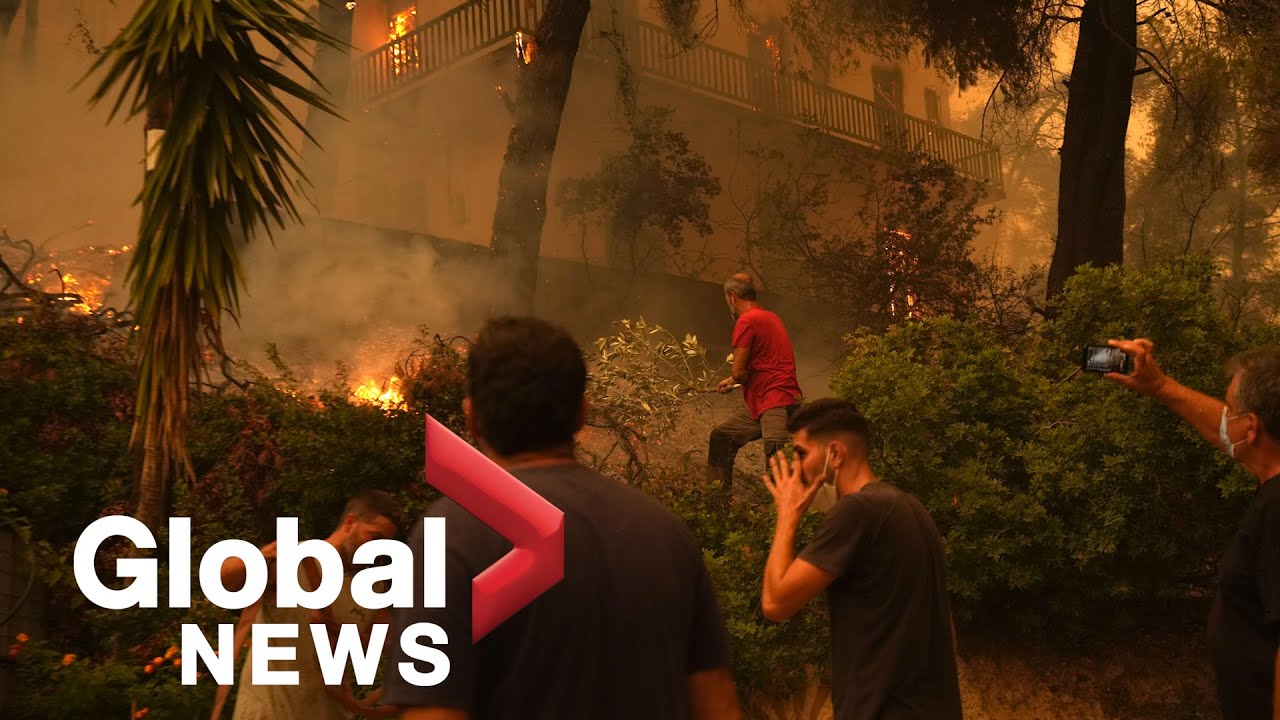 &ldquo;Like a horror movie:&rdquo; Greece wildfires continue to force thousands of evacuations