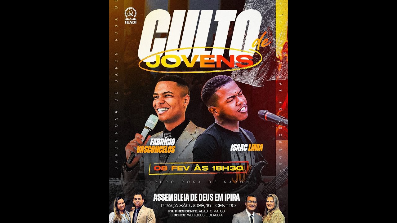 Assembleia de Deus Ipirá | Culto de Jovens | 08/02/2026