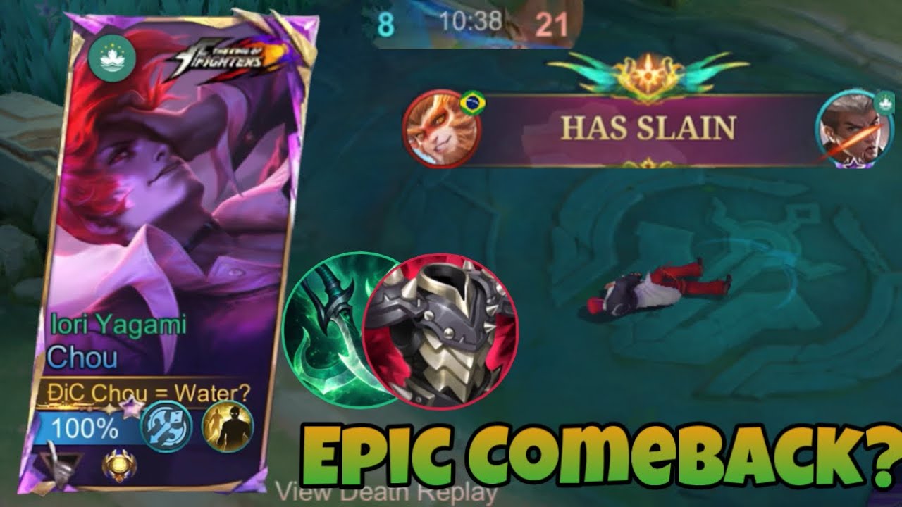 NEVER CELEBRATE TOO EARLY!!! | SUPRME CHOU BEST EPIC COMEBACK IN RANK 2026 | Mlbb Chou One Shot 