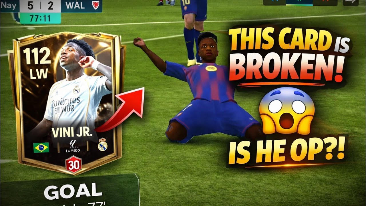 Vini Jr  FC Mobile Player Card Review | superstar |Underrated 