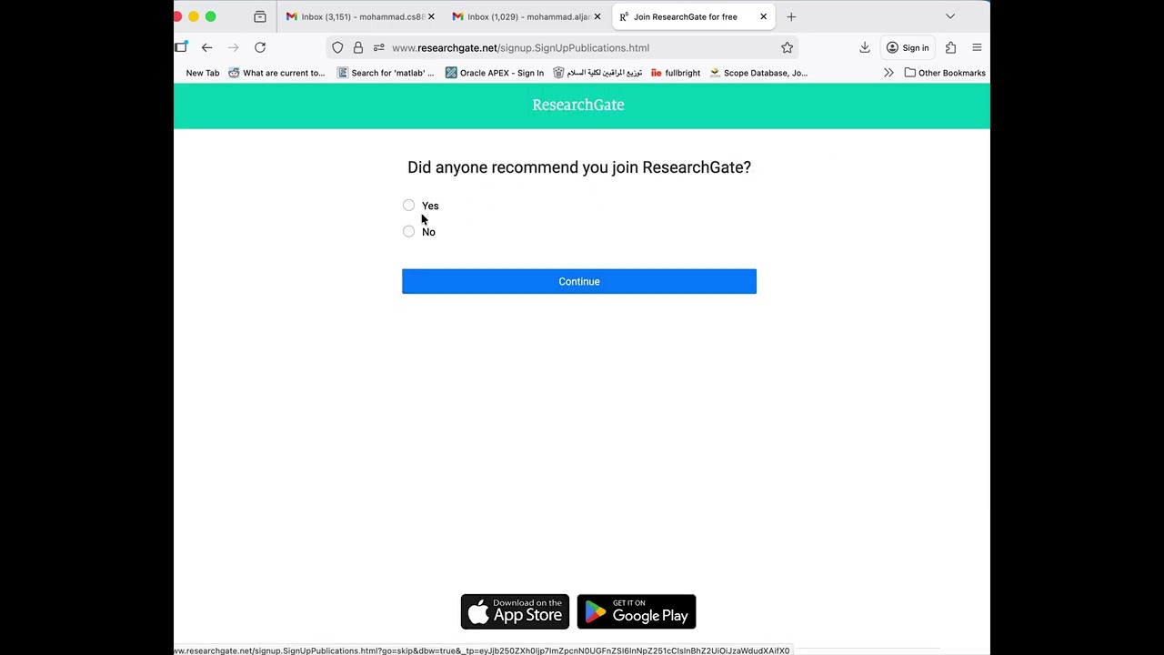 انشاء حساب ريسيرج كيت للباحثين Research gate 
