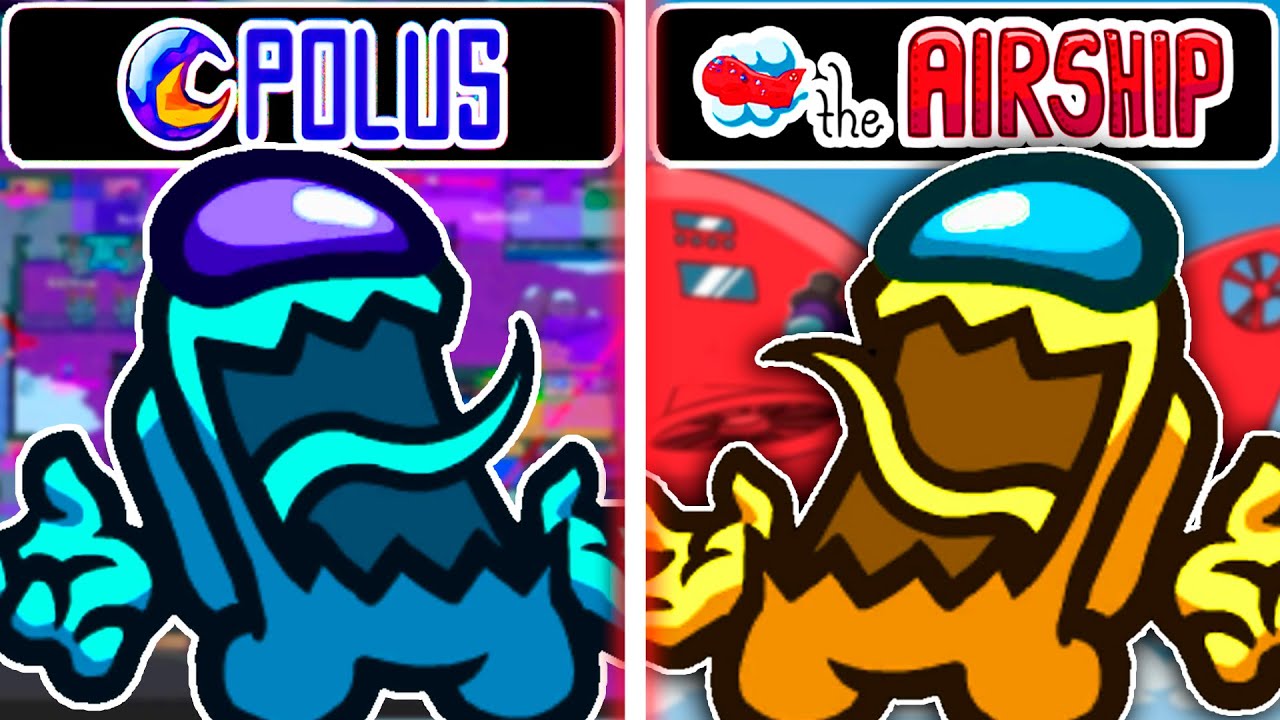 Among Us Hide N Seek (Polus Map & Airship Map) - Hider Gameplay - Seeker Gameplay