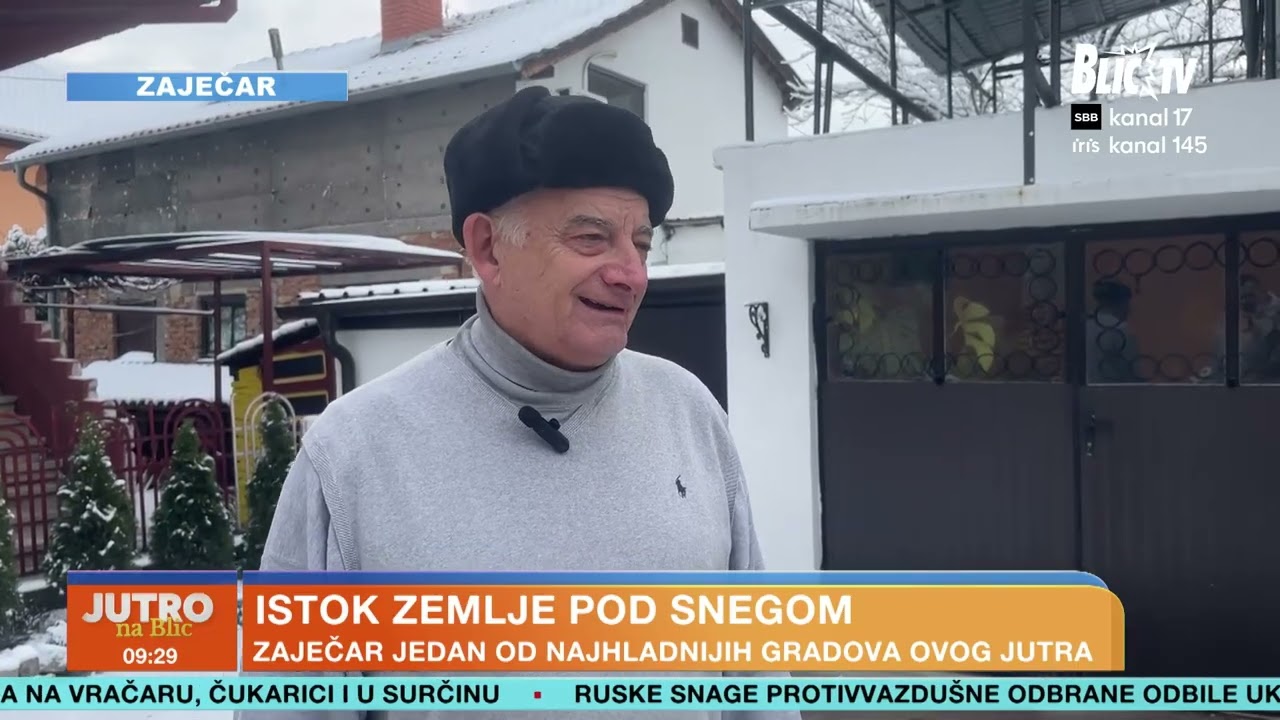 Minusi i sneg paralisali istok Srbije: Pogledajte gde je najhladnije