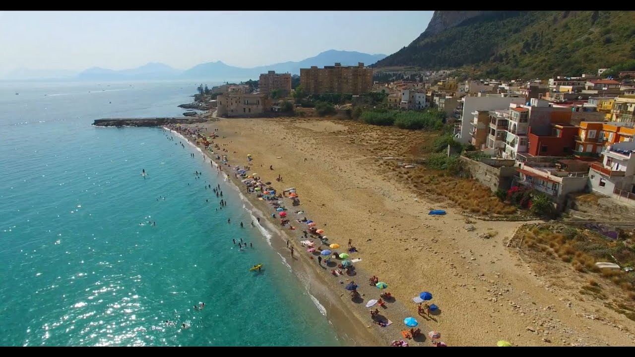 SPIAGGIA di VERGINE MARIA Palermo IN ESTATE Drone: Giuliano Alesi - Montaggio: Maurizio Alesi