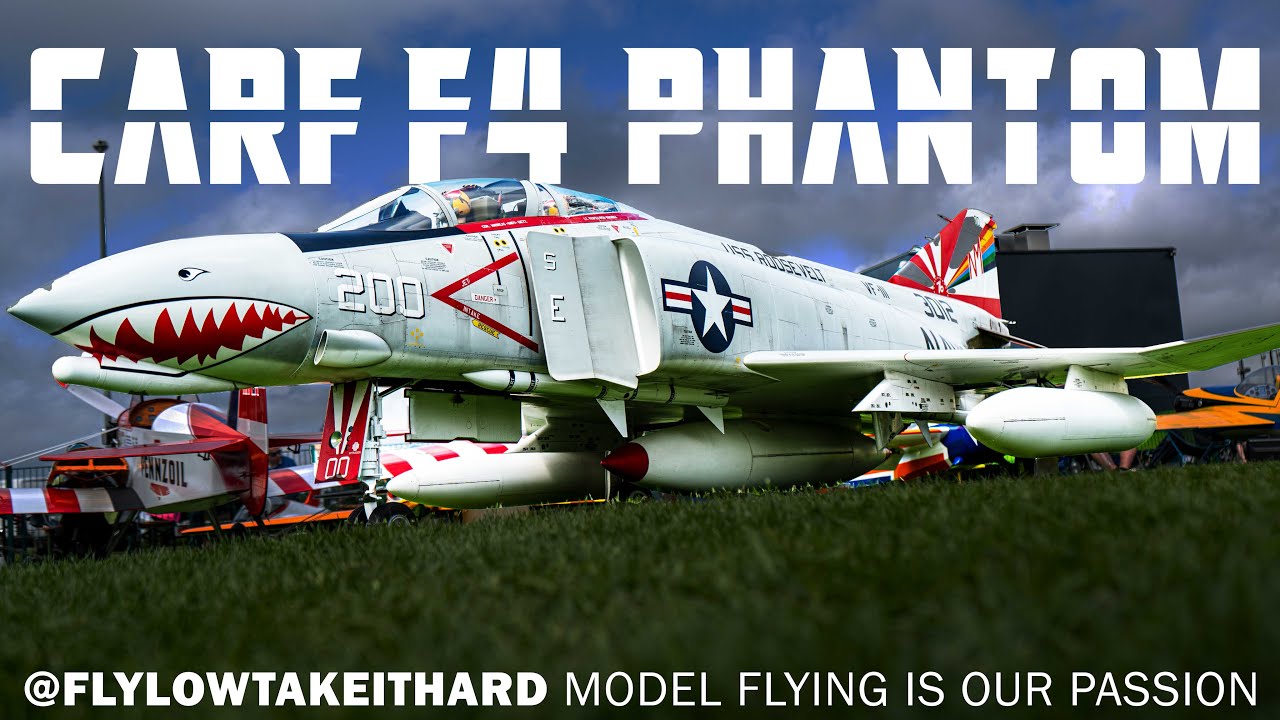 GIANT CARF-Models F4 Phantom TWIN TURBINE RC SCALE - details and flight