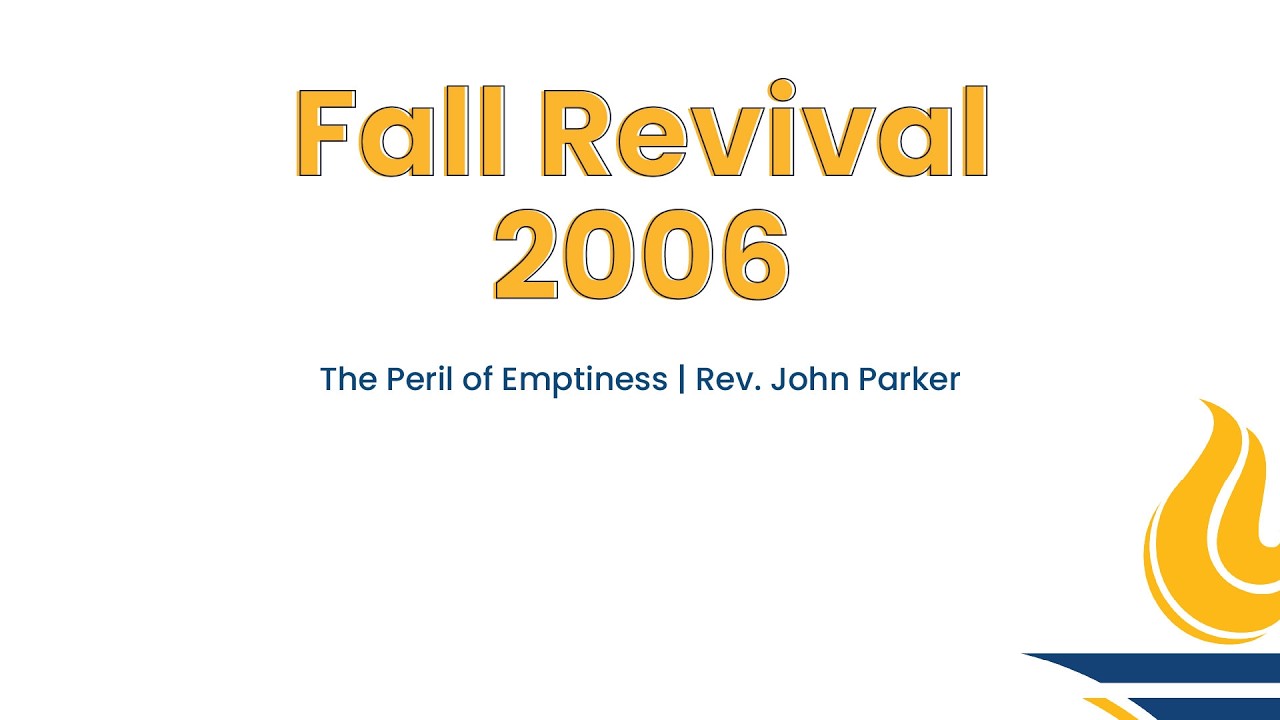GBSC Chapel || The Peril Of Emptiness (Rev. John Parker)