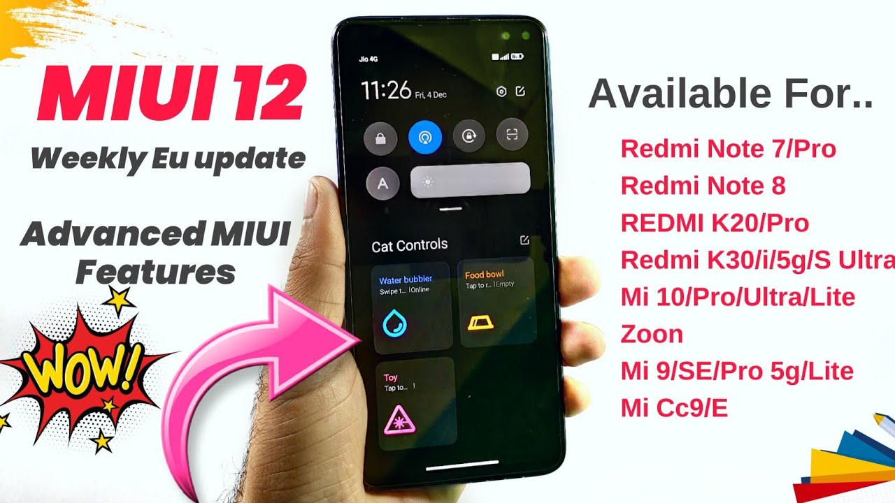Enable All The Advanced MIUI 12 Feature With Xiaomi EU MIUI 12 20.12.2 ROM