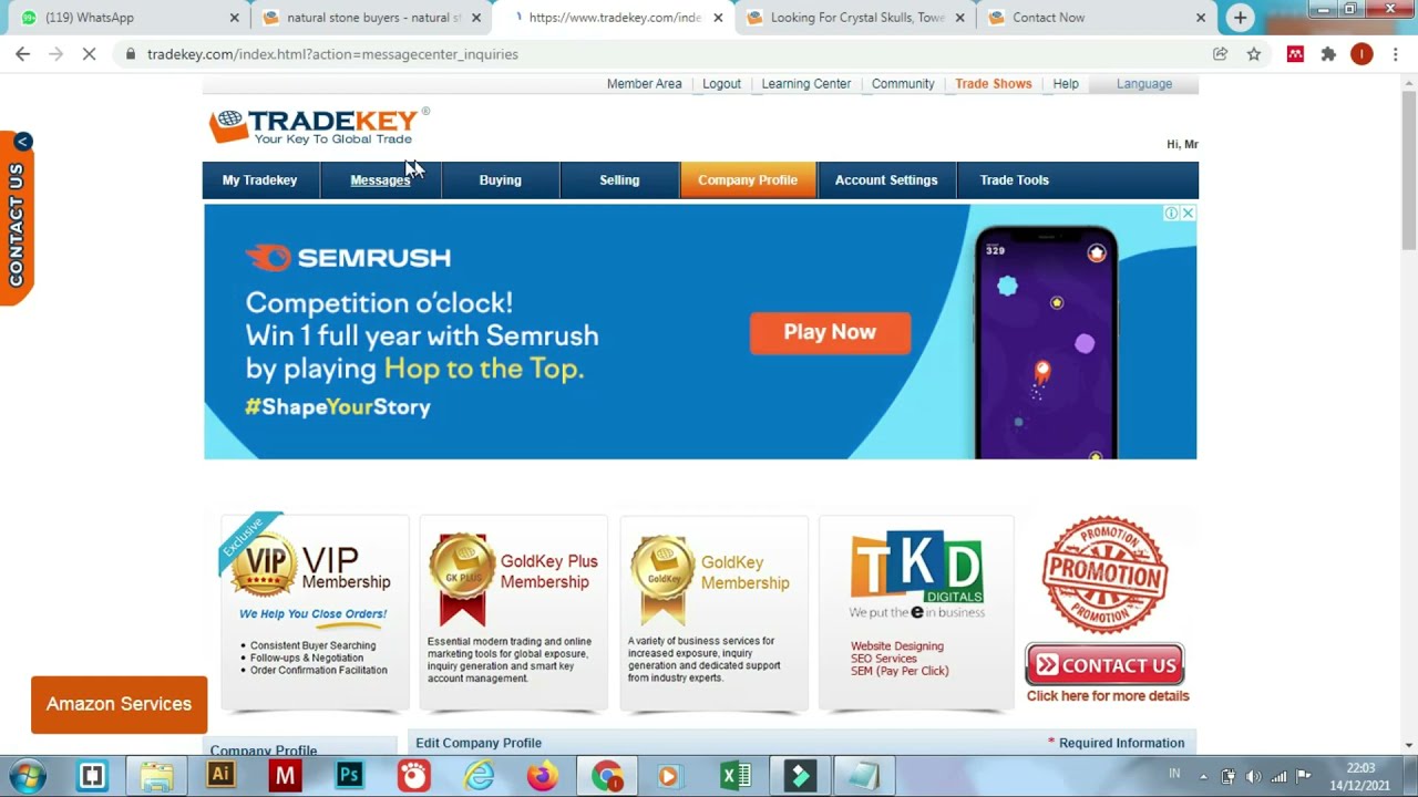 Tutorial Mencari data Buyer dari Platform Tradekey