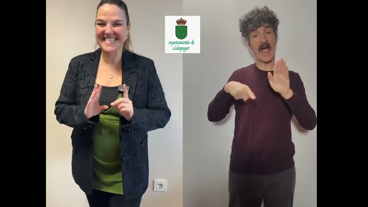 Curso de iniciación a la Lengua de Signos en el Ayuntamiento de Galapagar, Madrid.