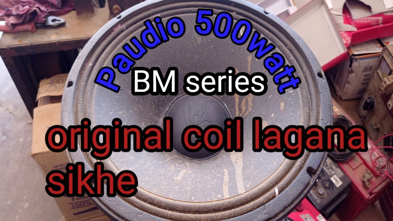 Paudio 15inch 500watt speakar repair kaise kare/15inch speakar repairing in hindi