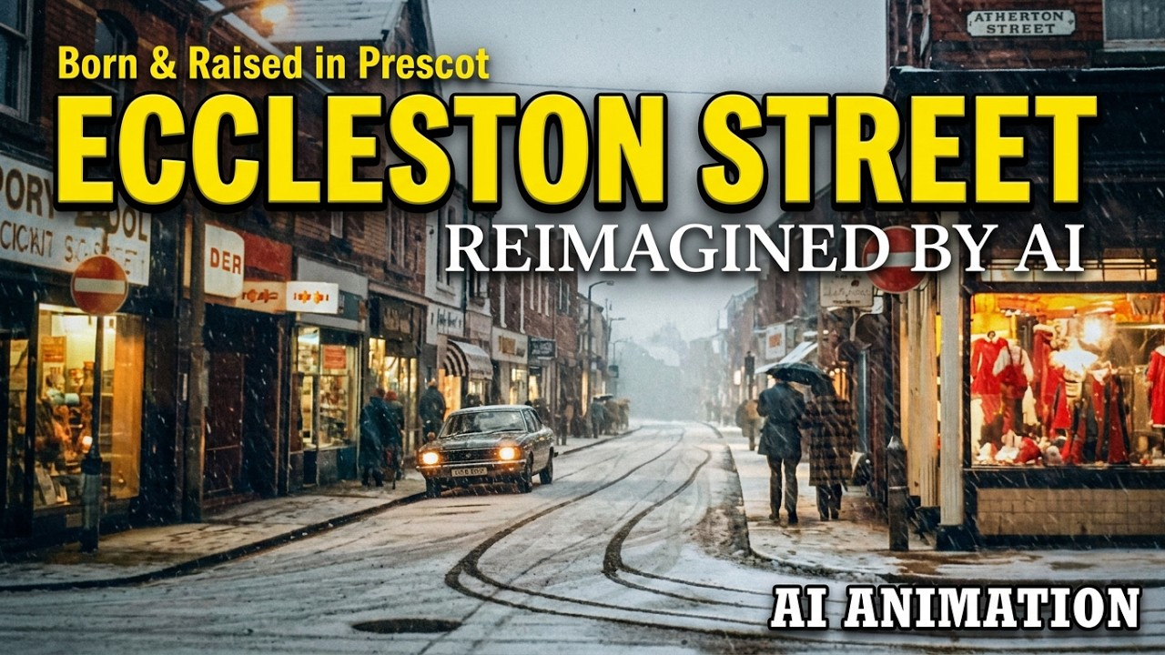 ECCLESTON STREET reimagined through the magic of Ai | Prescot | Lancashire