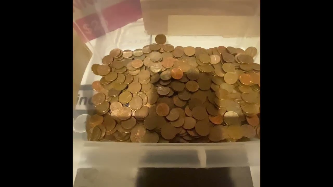 💰 Searching a $50 Bag of Pennies for 95% Copper — Bag #5! #copperpennies #like #pennies  #gold 