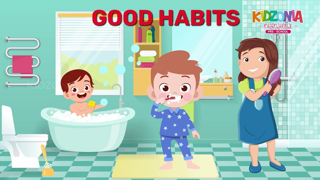 Good Habits || Popular Nursery Rhymes || Kidzonia Rhymes