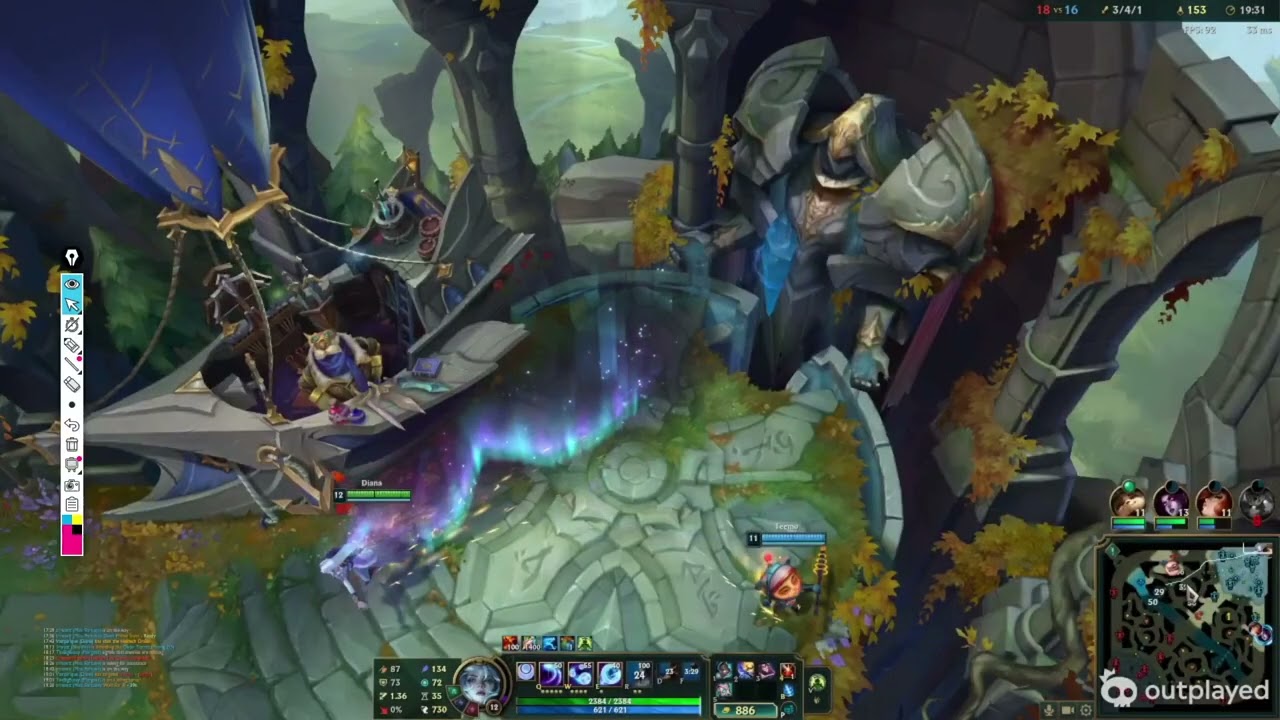 Platinum Diana vs Volibear