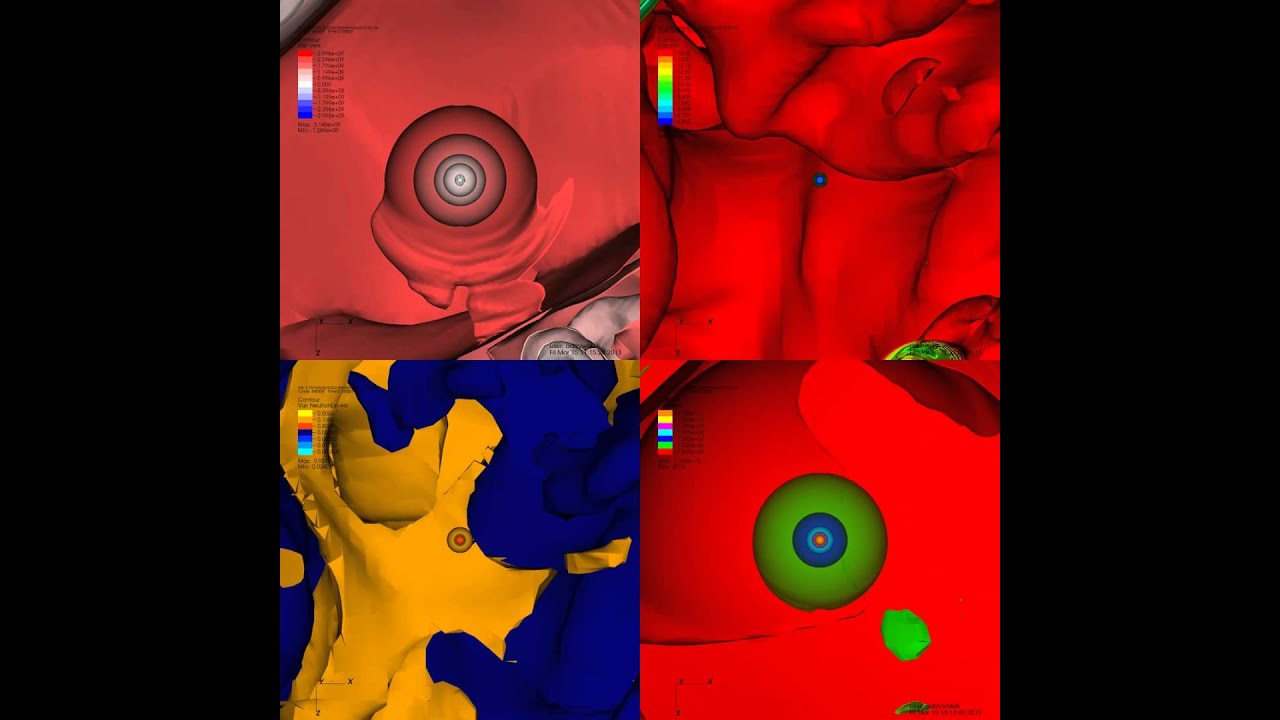 Supernova explosion  -  zoom50 - M187A model