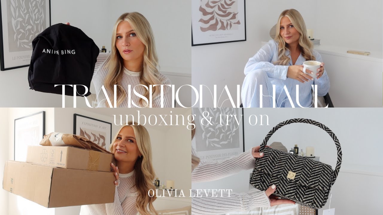 TRANSITIONAL HAUL | A CATCH UP | DESIGNER UNBOXING AND AN ARKET, SKIMS & H&M TRY ON | Olivia Levett