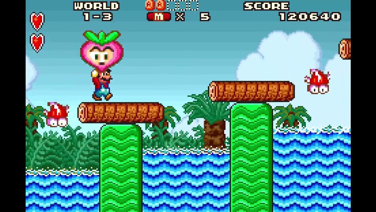 Playing Super Mario Bros 2 Part 2 (Super Mario Advance)