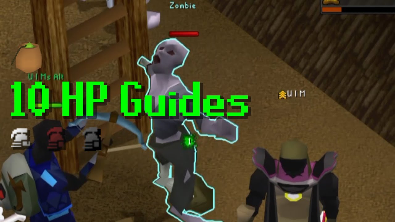 UIM, HCIM, & Iron 10 HP Guide #34 Zombie & Cave Bug - Lumbridge & Draynor Easy Diary