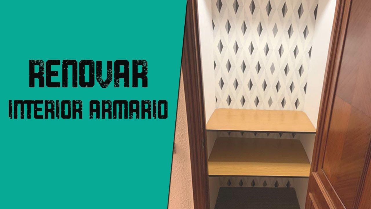 Renovar interior armario empotrado con iluminación - DIY