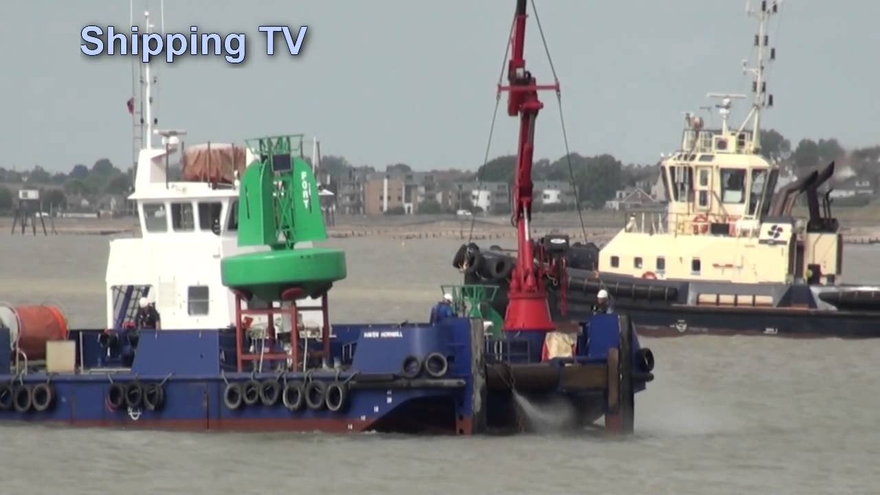 Buoy maintenance at Harwich Harbour, 10th June, 2015