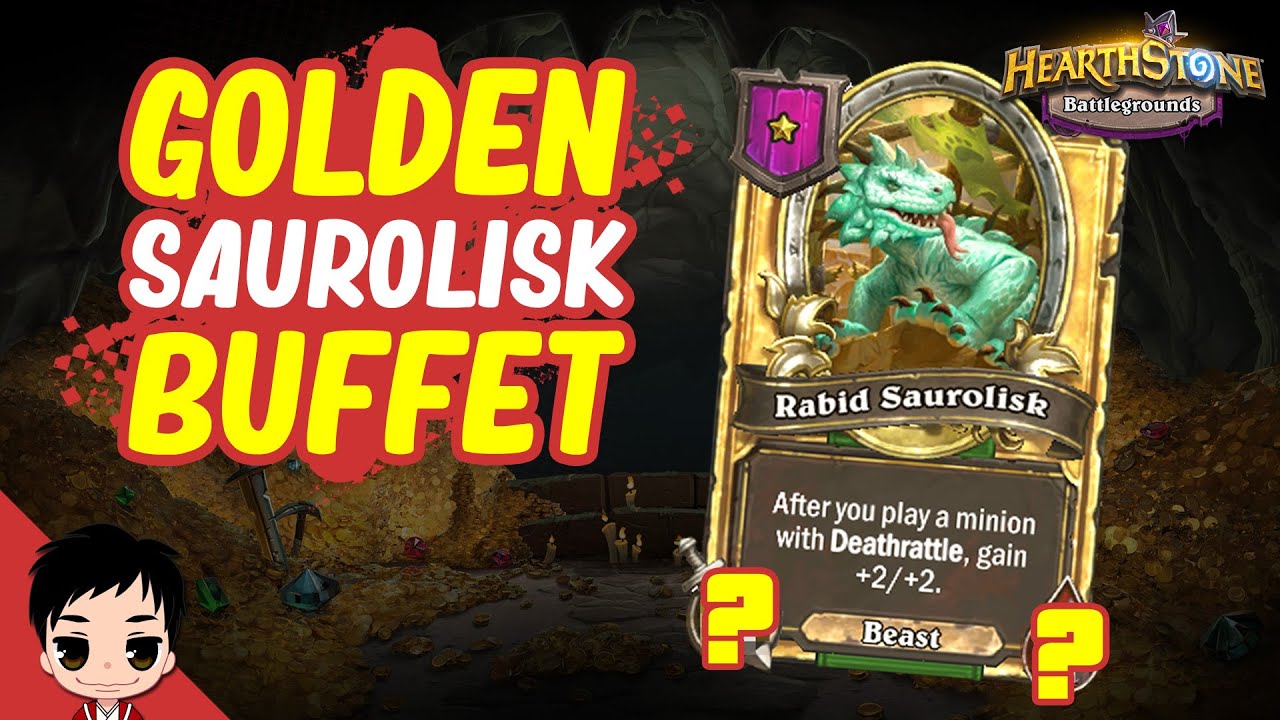 THIS SAUROLISK IS HAVING A BUFFET!! Can the overfed beast carry a run? | Battlegrounds | Hearthstone