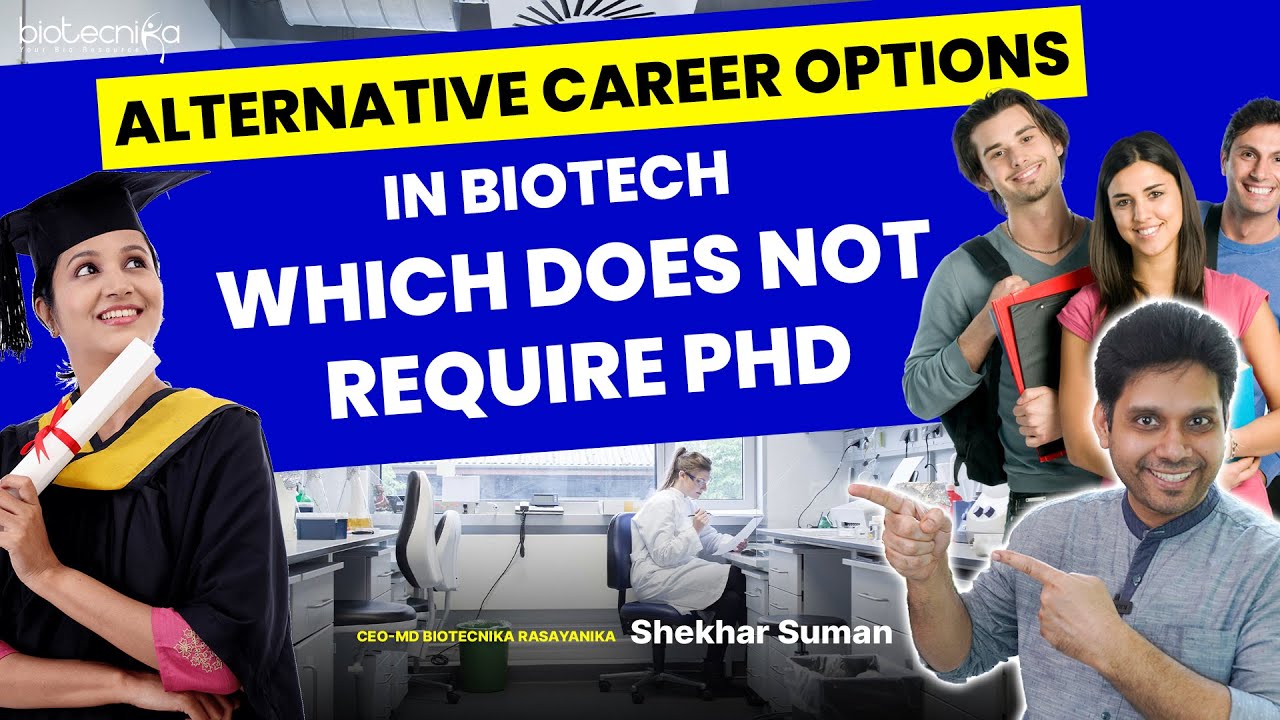 Alternative Career Options in Biotech Which Does Not Require PhD! #career #biotechnology