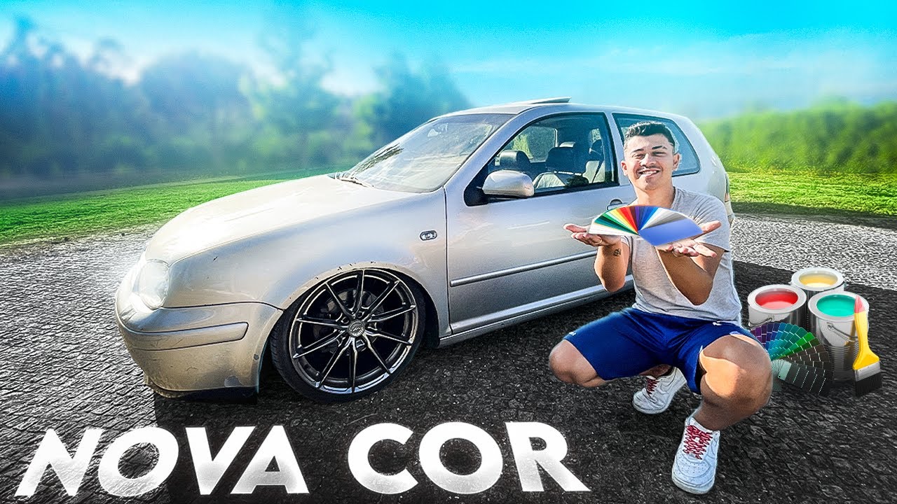 A NOVA COR PARA O MEU GOLF DO AÇO ! | AllSpeedDrive
