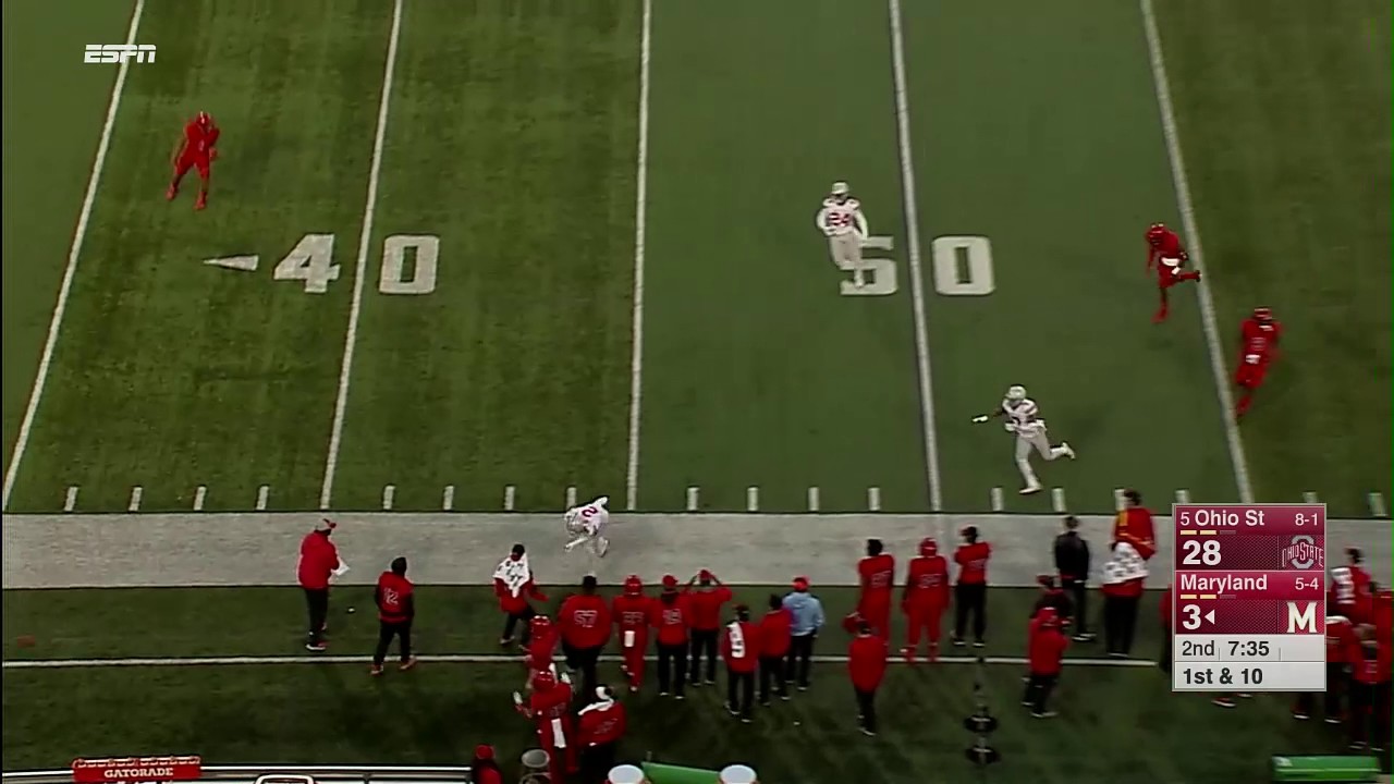 Marshon Lattimore Interception vs. Maryland