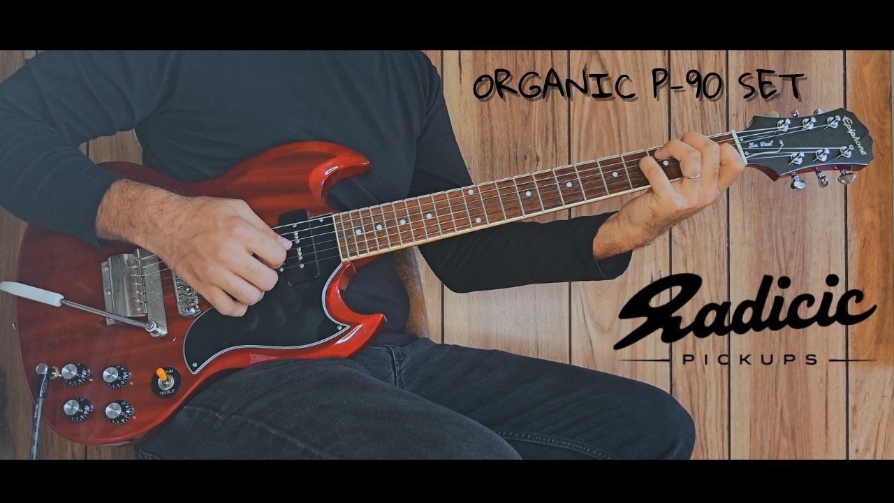 Organic P90 Pickup Set — Hand-Wound by Sasha Radicic | Demo by Power Jimi
