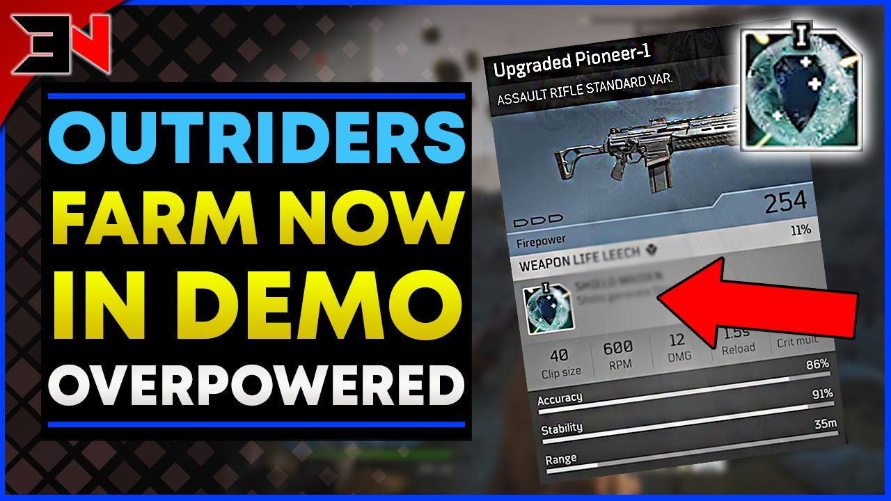 OUTRIDERS OVERPOWERED WEAPON MOD - FARM IT NOW - Outriders Best Weapon Mod
