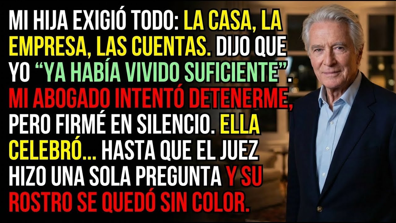 Mi hija se quedó con todo en el tribunal hasta que el juez hizo una sola pregunta que la dejó helada