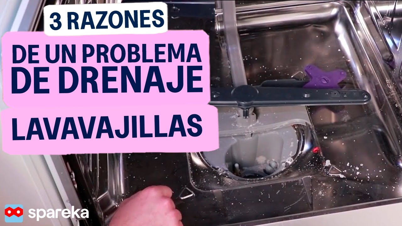 Las 3 razones de un problema de drenaje en un lavavajillas