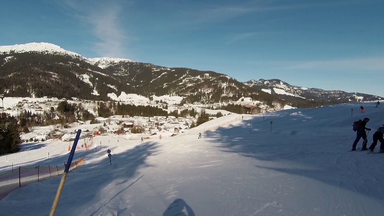 Boven aan de Kesslerlift Riezlern 25:2:2019