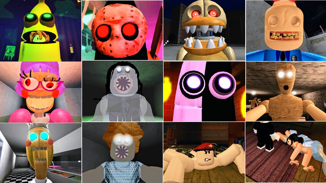Escape Miss Ani Tron's Detention Vs Roblox Spider Vs Siren Cop's Prison Vs Banana Eat All Jumpscares